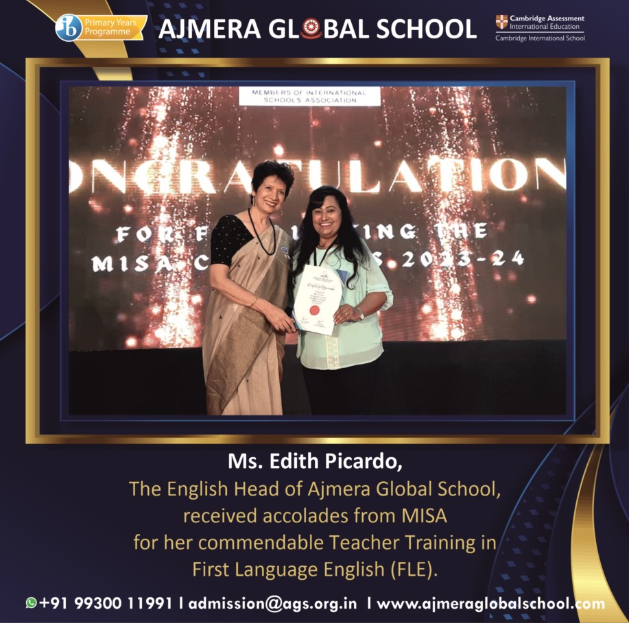 Ms. Edith Picardo - Received accolades from MISA for her Commendable Teacher Training in First Language English (FLE)